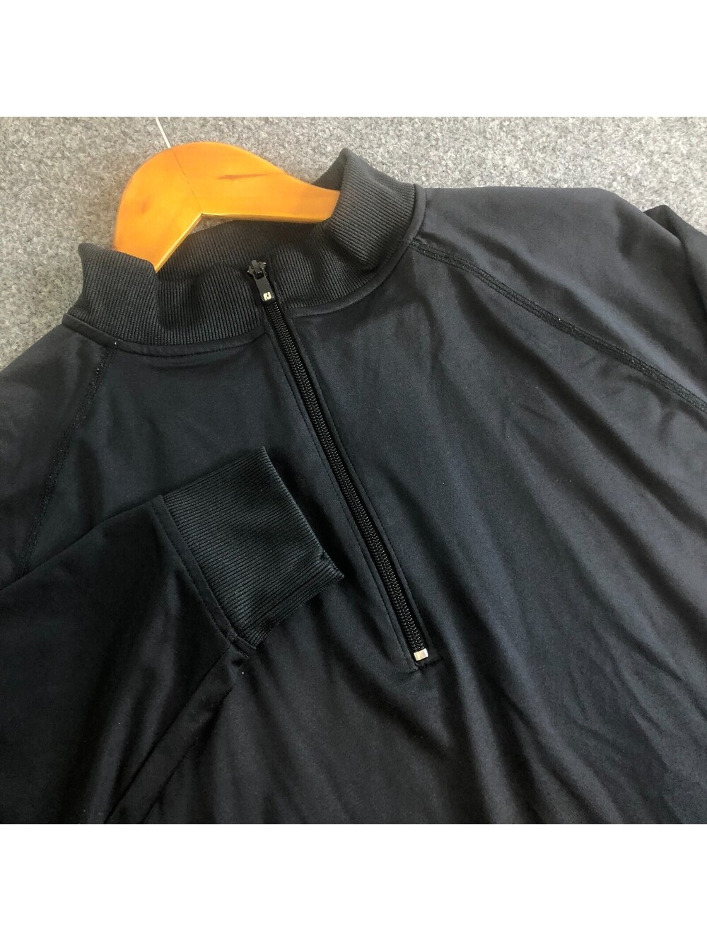 FootJoy 1/4 Zip Mens XL Black Performance Golf Long Sleeve Pullover Rain Dry